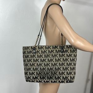 Michael Kors Canvas Monogram Bag Tote Bag